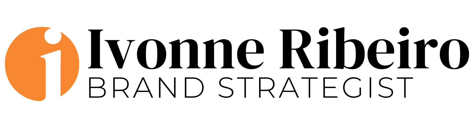 Ivonne Ribeiro iBrand Strategist Logo Black